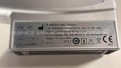 GE Ultrasound Voluson I - YOM 05/2009 - S/W 8.2.2.947 - options DICOM 3 - w/ E8C-RS probe YOM 07/2014 - 4C-RS probe YOM .07/2010 -Sony digital graphic printer UP-D897 (Powers up) - 12