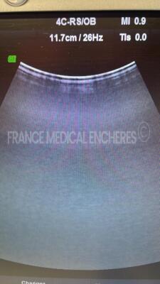 GE Ultrasound Voluson I - YOM 05/2009 - S/W 8.2.2.947 - options DICOM 3 - w/ E8C-RS probe YOM 07/2014 - 4C-RS probe YOM .07/2010 -Sony digital graphic printer UP-D897 (Powers up) - 13