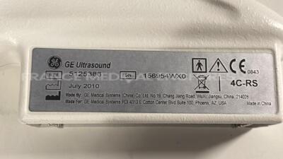 GE Ultrasound Voluson I - YOM 05/2009 - S/W 8.2.2.947 - options DICOM 3 - w/ E8C-RS probe YOM 07/2014 - 4C-RS probe YOM .07/2010 -Sony digital graphic printer UP-D897 (Powers up) - 17