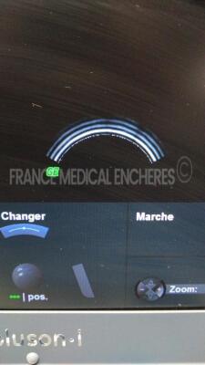 GE Ultrasound Voluson I - YOM 09/2013- S/W 8.2.2.947 - options DICOM 3 - sono NT - sono RS w/ E8C-RS probe YOM 04/2020- 4C-RS probe YOM .02/2012 -Mitsubishi printer P95 (Powers up) - 14