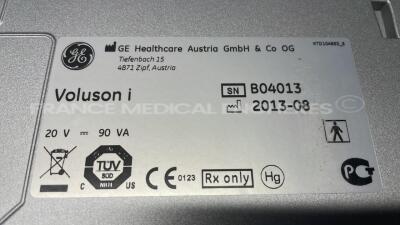 GE Ultrasound Voluson I - YOM 08/2013- S/W 8.2.2.947 - options DICOM 3 - sono NT - sono RS w/ E8C-RS probe YOM 10/2016- 4C-RS probe YOM .07/2013-Mitsubishi printer P95 (Powers up) - 18