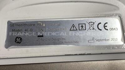 GE Ultrasound Voluson E6 - YOM 08/2012 - trackball to be repaired - w/ 4C-D probe YOM 09/2010 - 11L-D probe YOM 06/2010 - RIC5-9D probe YOM 02/2008 - SP10-16-D probe YOM 12/2017 - RAB4-8-D probe YOM 03/2016 - Sony digital graphic printer UP-D897 (Powers u - 12