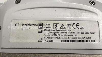 GE Ultrasound Voluson E6 - YOM 08/2012 - trackball to be repaired - w/ 4C-D probe YOM 09/2010 - 11L-D probe YOM 06/2010 - RIC5-9D probe YOM 02/2008 - SP10-16-D probe YOM 12/2017 - RAB4-8-D probe YOM 03/2016 - Sony digital graphic printer UP-D897 (Powers u - 17