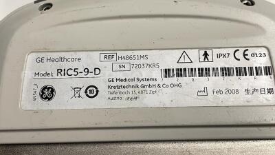 GE Ultrasound Voluson E6 - YOM 08/2012 - trackball to be repaired - w/ 4C-D probe YOM 09/2010 - 11L-D probe YOM 06/2010 - RIC5-9D probe YOM 02/2008 - SP10-16-D probe YOM 12/2017 - RAB4-8-D probe YOM 03/2016 - Sony digital graphic printer UP-D897 (Powers u - 22