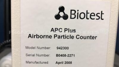 Lot of 2 Biotest Particle Counters APC (Both power up) - 12