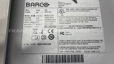 Lot of 3 Barco Monitors including 2 MDSC-2124 and 1 MDSC-1119 - YOM 2013 - no power supplies (All power up) - 9