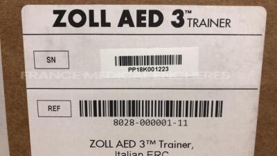 Lot of 2 ZOLL Defibrilator AED 3 Trainers original box never used - sw Language Italian - 7