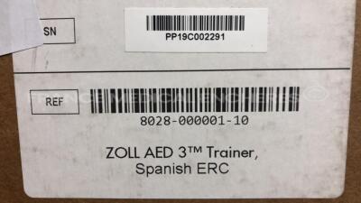 Lot of 2 ZOLL Defibrilator AED 3 Trainers original box never used - sw Language Spanish - 6