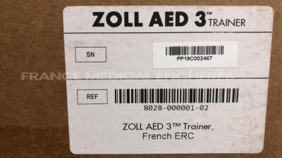 Lot of 2 ZOLL Defibrilator AED 3 Trainers original box never used - sw Language French - 7