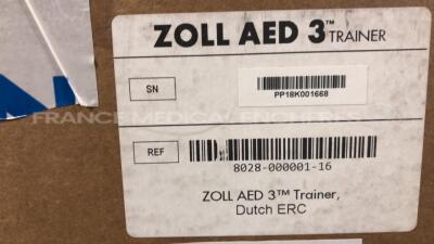 Lot of 2 ZOLL Defibrilator AED 3 Trainers original box never used - sw Language Dutch - 7