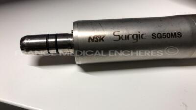 Lot of 4 NSK Dental Handpieces including 3 Surgic SG50MS and 1 Surgic XT untested - 9