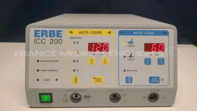 Erbe Electrosurgical Unit ICC 200 YOM 2001 (Powers up)