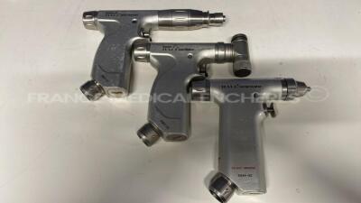 Lot of Hall Orthopedic Motors including Reciprocator 5044-03 and Oscillator 5044-02 and Drill/Reamer 5044-01 declared functional by the seller 