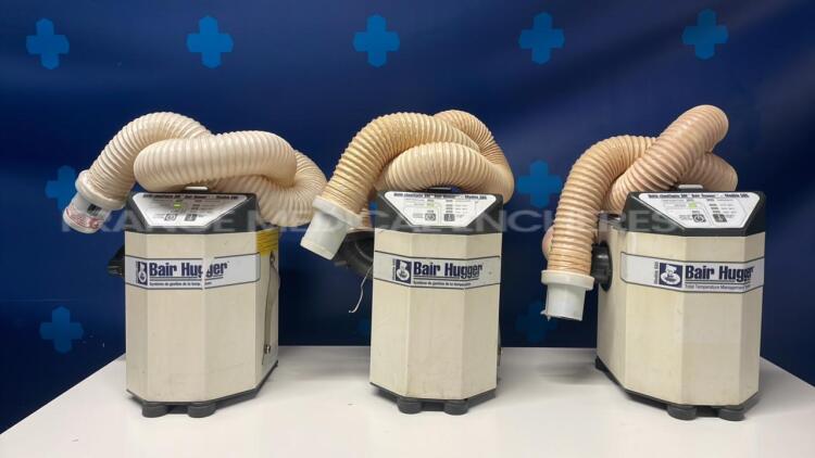 Lot of 3 Arizant Patient Warming Units Bair Hugger 505 - YOM 2005 (All power up)