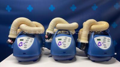 Lot of 3 3M Healthcare Patient Warming Units Bair Hugger 775- YOM 2019 (All power up)