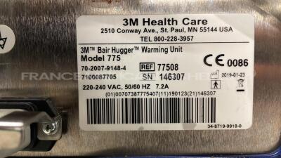 Lot of 3x3M Healthcare Patient Warming Units Bair Hugger 775- YOM 2019 (All power up) - 8