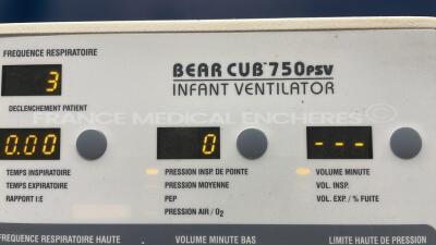 Viasys Infant Ventilator Bear Cub 750 PSV (Powers up) - 5