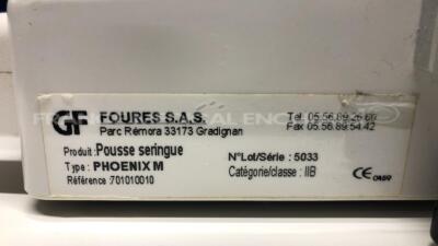 Lot of 5 Foures Syringe Pumps Phoenix M - no power supplies (All power up) - 7