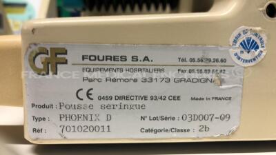 Lot of 5 Foures Syringe Pumps Phoenix D-CP - no power supplies (All power up) - 8