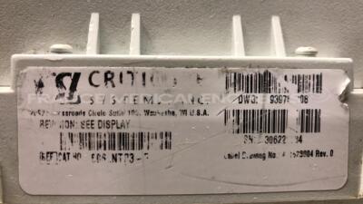 Lot of 3 Criticare Vital Signs Monitors Comfort Cuff (2x506N3/ 1x 506NT3) no power supplies (All power up) - 8