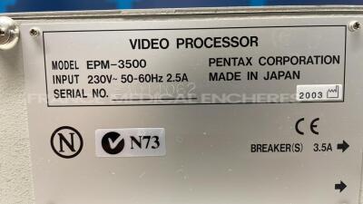 Pentax Video Processor EPM-3500 - YOM 2003 - no power cable (Powers up) - 7