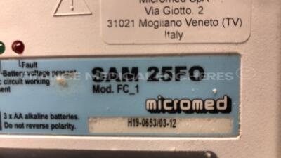 Micromed EEG BQ 2400 ACQ System Plus Evolution - YOM 2012 - S/W 1.04.90 - w/ Micromed SAM 25FO FC1 (Powers up) - 10