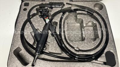 Fujinon Colonoscope EC-530WM3 - Engineer's report : Optical system no image ,Angulation to be repaired , Insertion tube no fault found , Light transmission no fault found , Channels no fault found, Leak check - leak