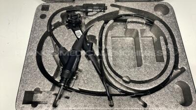 Fujinon Gastroscope EG-590WR - YOM 2016 Engineer's report : Optical system no fault found ,Angulation no fault found , Insertion tube no fault found , Light transmission no fault found , Channels no fault found, Leak check leak in the distal sheath