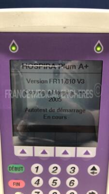 Lot of 5 Hospira Infusion Pumps Plum A plus YOM 2010 - S/W 11.610 V3 only 3 power cables (All power up) - 2