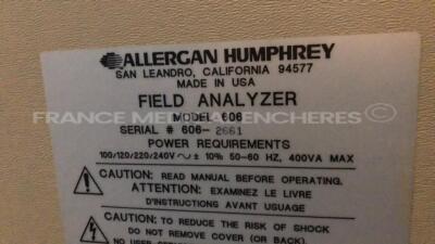 Humphrey Field Analyzer Model 606 (Powers up) - 8