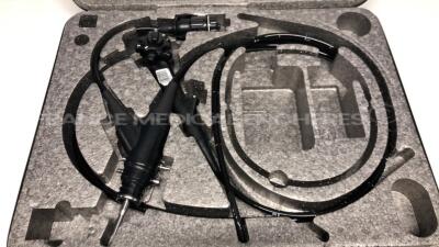 Fujinon Gastroscope EG-530WR - YOM 2015 Engineer's report : Optical system image issue Angulation no fault found , Insertion tube no fault found , Light transmission no fault found , Channels no fault found, Leak check no fault found cone damaged