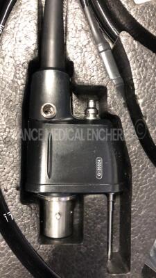 Pentax Ultrasound Video Endoscope EG-3670URK Engineer's report : Optical no fault found ,Angulation no fault found , Insertion tube no fault found , Light transmission no fault found , Channels no fault found, Leak check no fault found - for spare part - 3