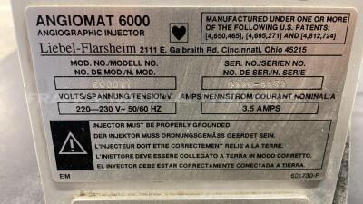 Liebel Flarsheim Angiographic Injector Angiomat 6000 (Powers up) - 7