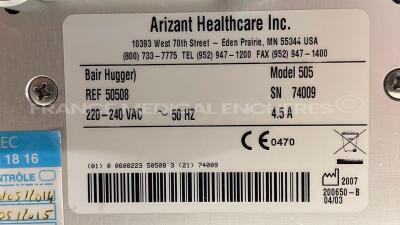 Arizant Patient Warming Unit Bair Hugger 505 - YOM 2007 (Powers up) - 5