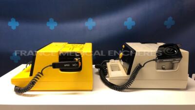 Lot of 2 HP Defibrillators including 1 Codemaster XL & 1 Codemaster XE (No Power) - 2