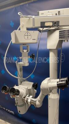 Zeiss Microscope OPMI 6-S w/ Dual Binoculars 12.5x and Footswitch (Powers up) - 3