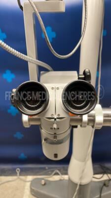 Zeiss Microscope OPMI 6-S w/ Dual Binoculars 12.5x and Footswitch (Powers up) - 4