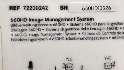 Lot of 1 x Smith and Nephew Image Management System 660HD and 1 x Datex Ohmeda D-LCC10A and GE Fetal Monitor Corometrics Model 174 (All do not power up) - 9