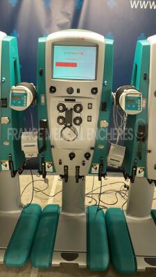 Lot of 3 x Gambro Dialysis Machines Prismaflex - YOM 2007/2009/2009 - S/ 7.21 - count 21864 h/22586 h / 21955 h (All power up) - 7