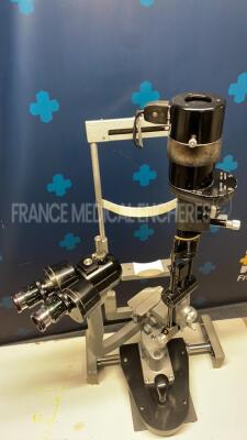 Haag Streit Slit Lamp B900 with optics 10x - w/Luneau electric table L52 (Powers up) - 14