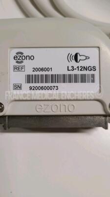 Ezono Ultrasound 4000 - YOM 2013 - S/W 2.2 - options needle detection - cue cards - dicom storage - w/ L3-12NGS probe YOM 2014 - CL1-6 probe YOM 2014 (Powers up) - 12