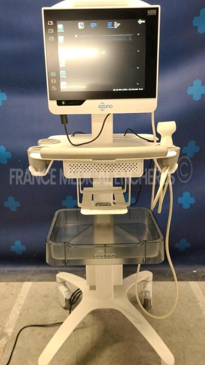 Ezono Ultrasound 4000 - YOM 2014 - S/W 2.2 - options needle detection - cue cards - dicom storage - w/ L3-12NGS probe YOM 2013 - CL1-6 probe YOM 2013 (Powers up)