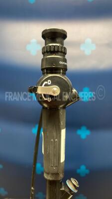 Olympus Bronchoscope BF-PE2 - Engineer's report : Optical system black dots on image ,Angulation no fault found , Insertion tube to be repaired leak , Light transmission no fault found , Channels no fault found, Leak check no fault found - - 5