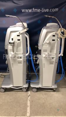 Lot of 2 Gambro Dialysis Evosys - YOM 2012 - S/W 8.21.00 - Count 29130H and 30548H (Both power up) - 5