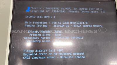 Osyris Pharaon 980 Laser PH980-25 - YOM 2006 w/ footswitch - floppy disk fail - no power cable (Powers up) - 4