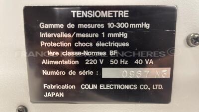 Lot of 1x Datex Engstrom Vital Signs Monitor Capnomac Ultima and 1x Colin Tensiometer BP 103 NC (Both power up) - 13