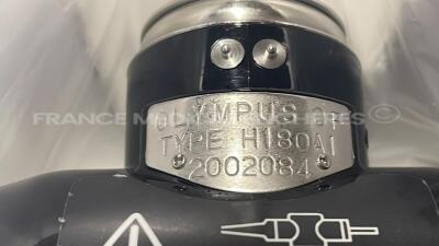 Olympus Colonoscope CF-H180AI - Engineer's report : Optical system damaged lens ,Angulation no fault found , Insertion tube little pinch , Light transmission no fault found , Channels no fault found , Leak check no fault found - 8