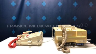 Lot of 1 x Nihon Kohden Defibrillator Cardiolife TEC-7100F and 1 x Hellige Defibrillator Defiport FCP912 (Both power up) - 4