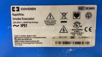 Covidien Smoke Evacuator RapidVac - YOM 2011 - no power cable (Powers up) - 5