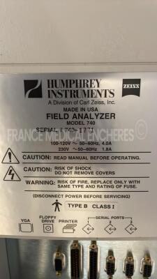 Humphrey Visual Field Analyzer Model 740 - S/W 12.5 (Powers up) - 15